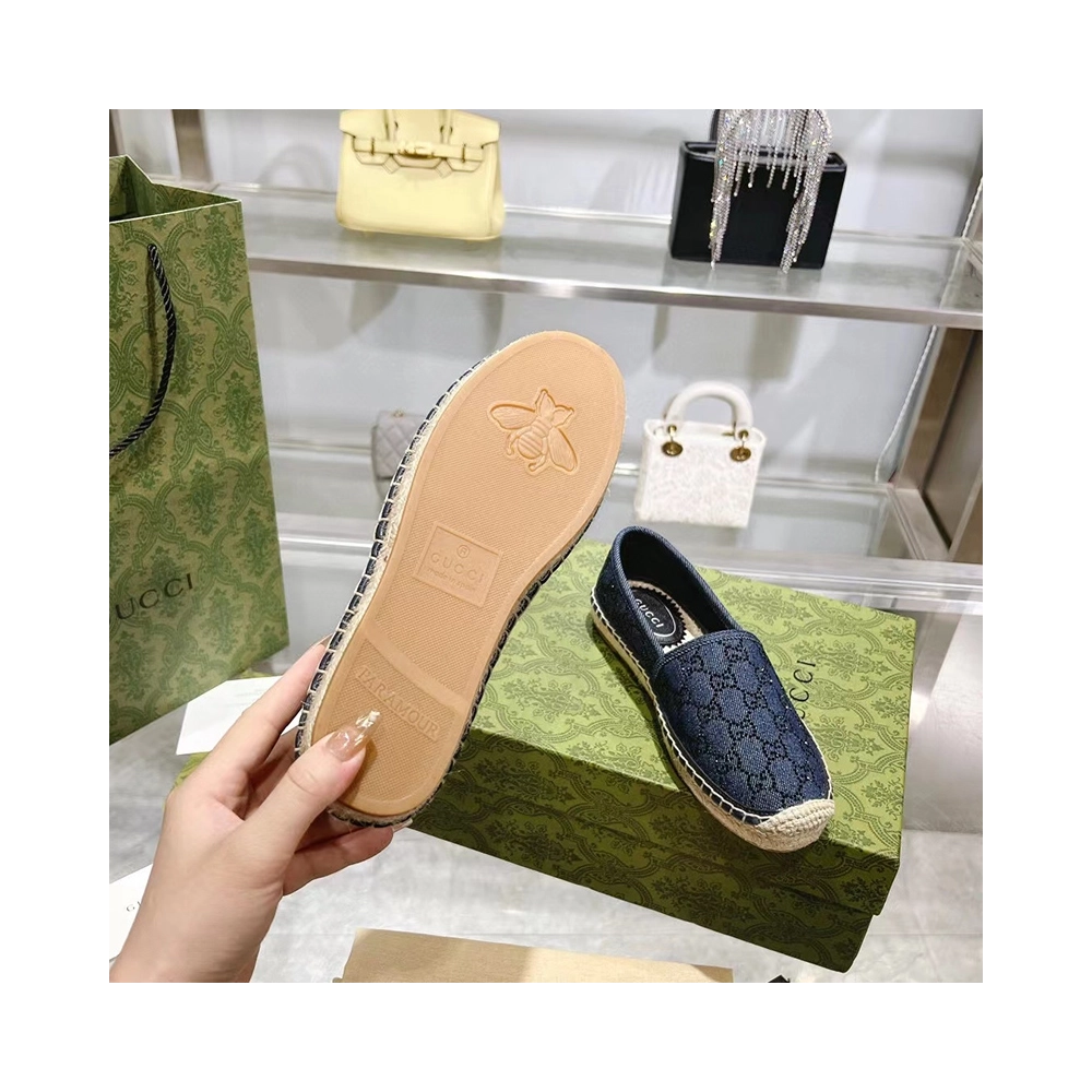 Gucci Womens Espadrille With GG Crystals,GUCCI SHOES Reps,Other Brand Reps Sneakers