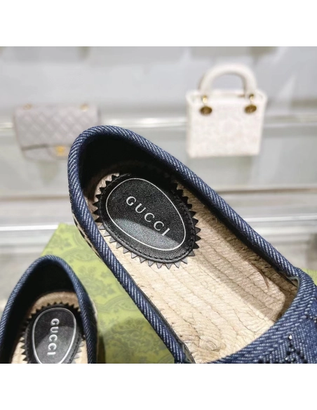 Gucci Womens Espadrille With GG Crystals,GUCCI SHOES Reps,Other Brand Reps Sneakers