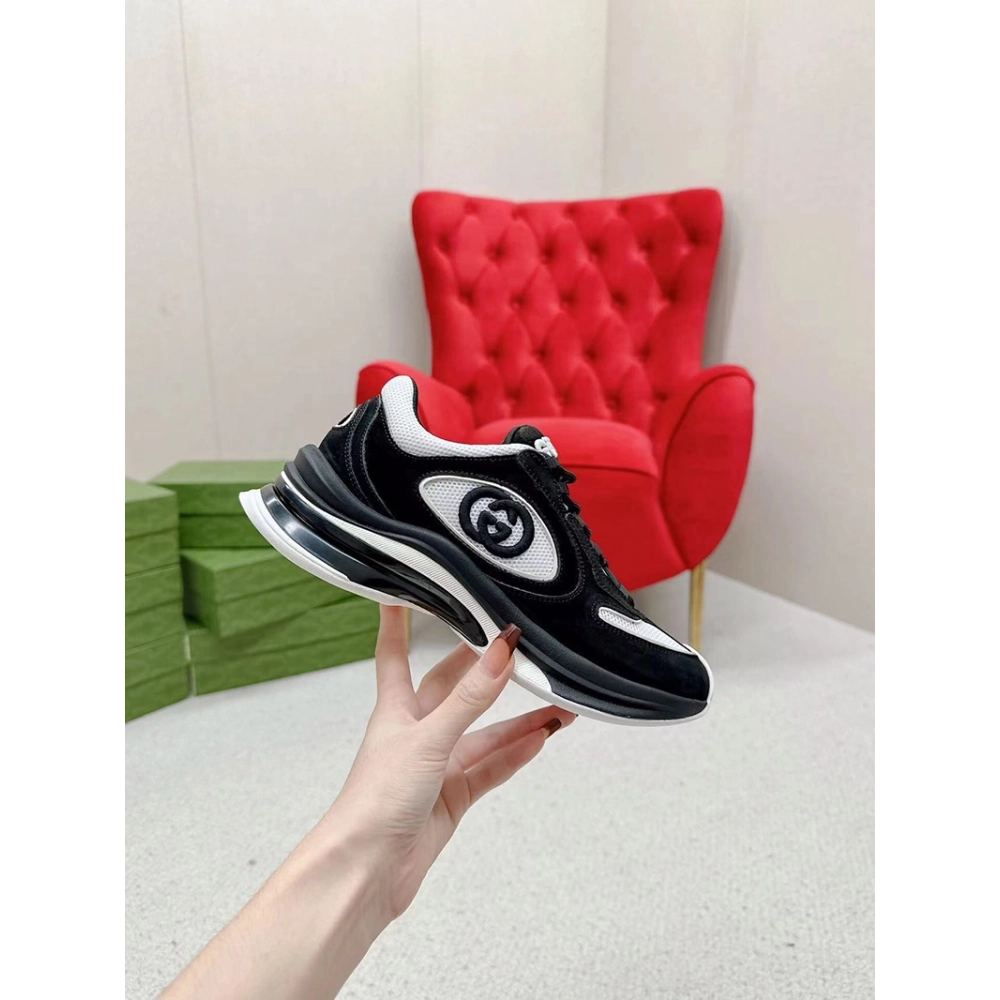 Gucci Run sneaker in black suede,GUCCI SHOES Reps,Other Brand Reps Sneakers