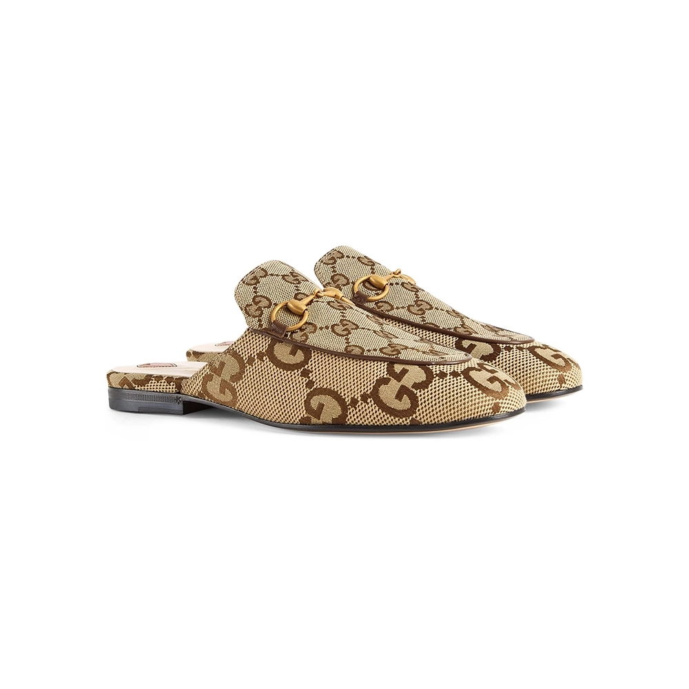 GUCCI WOMENS JUMBO GG PRINCETOWN SLIPPER,GUCCI SHOES Reps,Other Brand Reps Sneakers