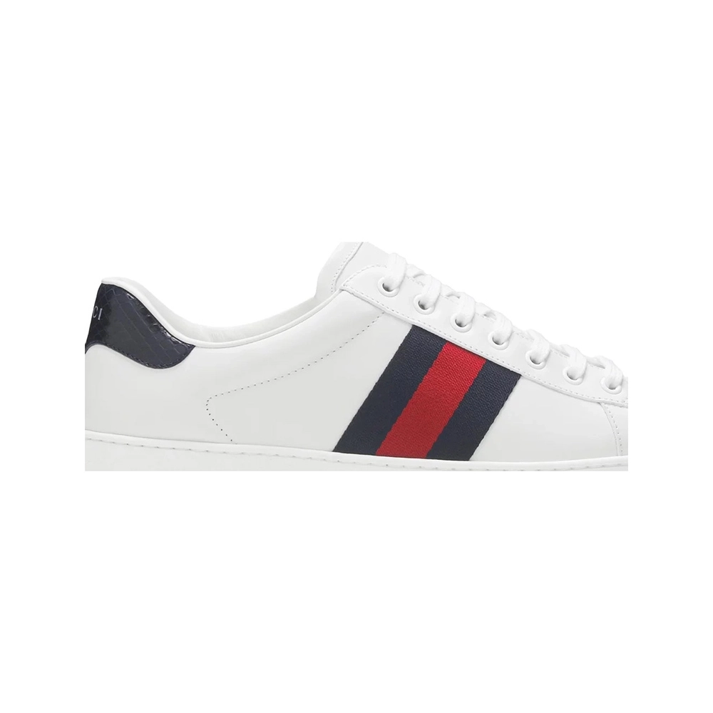 Gucci Ace Leather White Blue,GUCCI SHOES Reps,Other Brand Reps Sneakers
