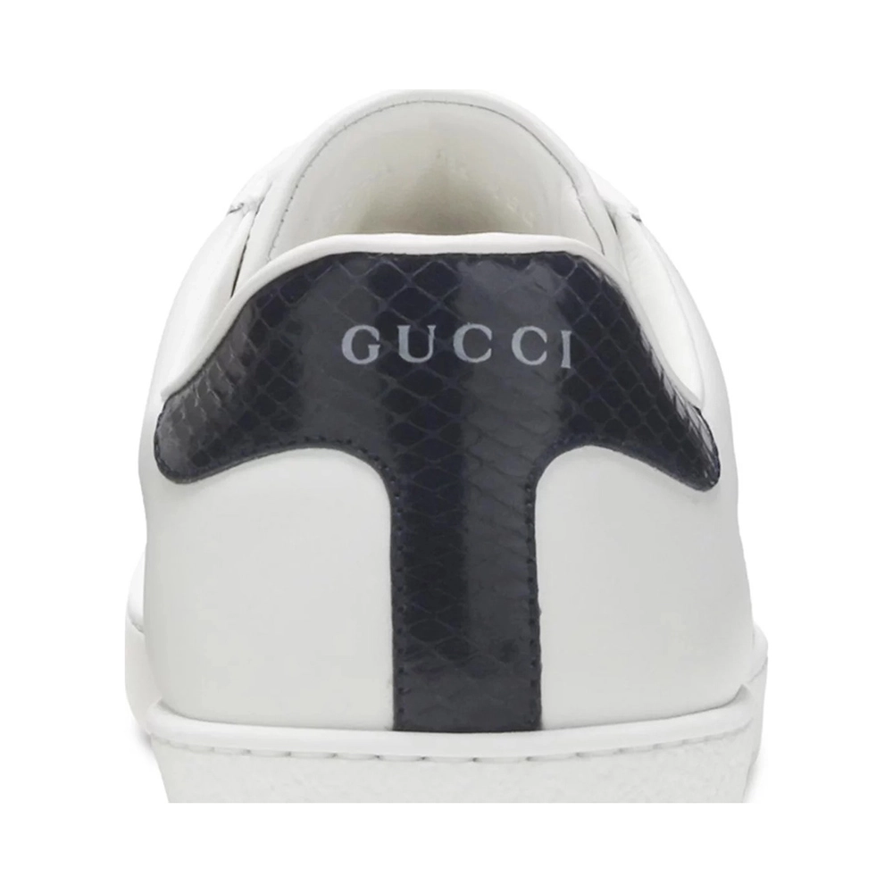 Gucci Ace Leather White Blue,GUCCI SHOES Reps,Other Brand Reps Sneakers