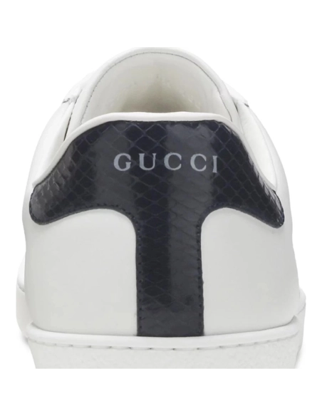 Gucci Ace Leather White Blue,GUCCI SHOES Reps,Other Brand Reps Sneakers