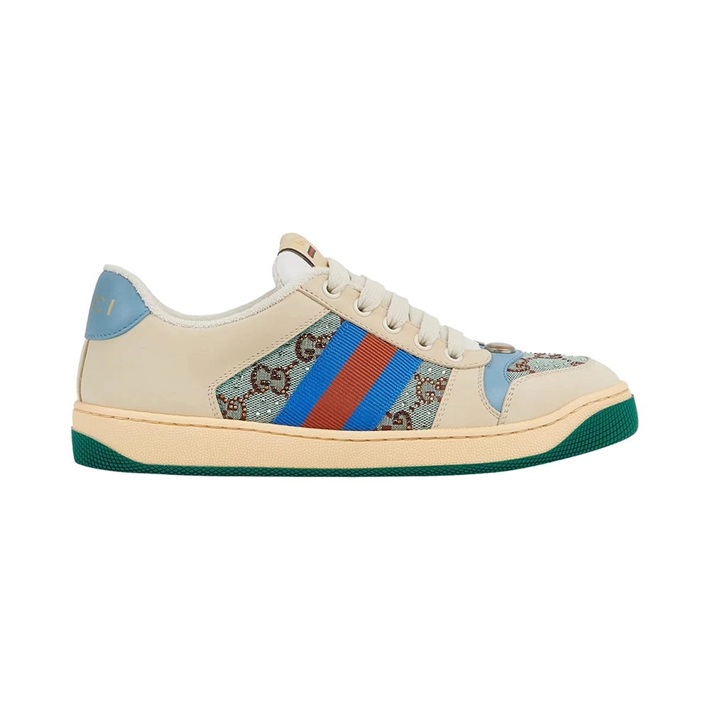 Gucci Screener Sneaker Brown Blue Red,GUCCI SHOES Reps,Other Brand Reps Sneakers