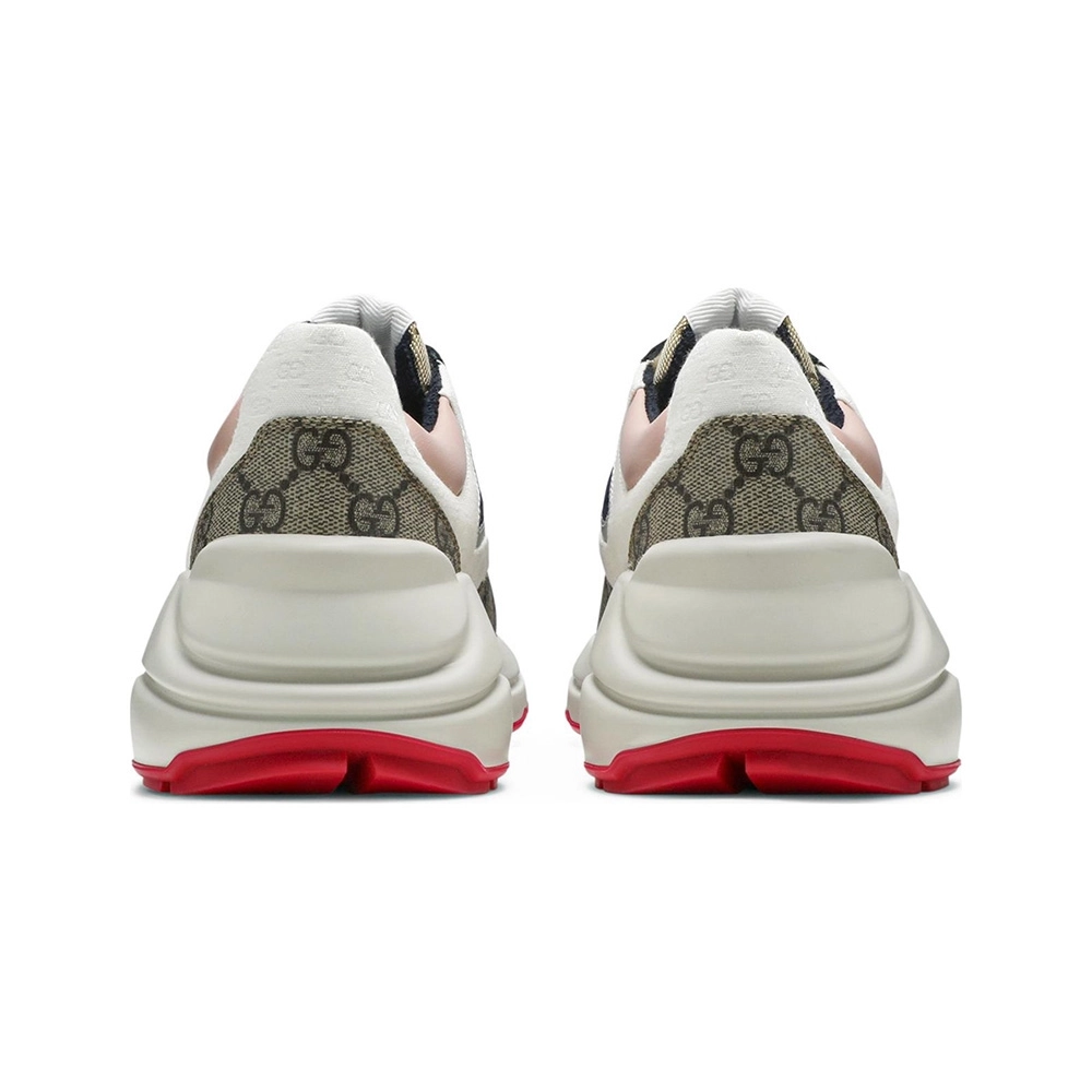 GUCCI WMNS GG RHYTON BEIGE WHITE PINK,GUCCI SHOES Reps,Other Brand Reps Sneakers