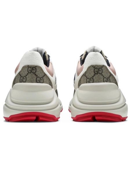 GUCCI WMNS GG RHYTON BEIGE WHITE PINK,GUCCI SHOES Reps,Other Brand Reps Sneakers