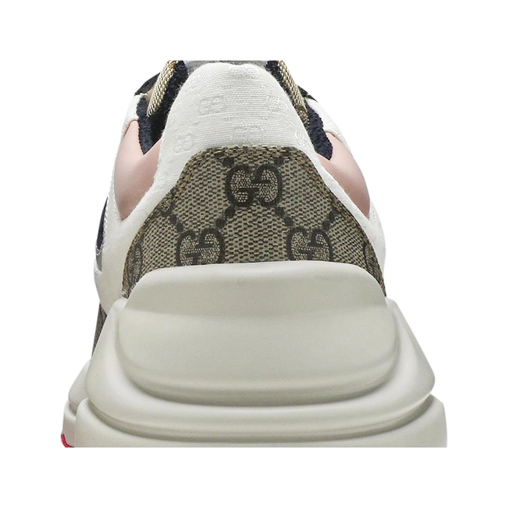GUCCI WMNS GG RHYTON BEIGE WHITE PINK,GUCCI SHOES Reps,Other Brand Reps Sneakers