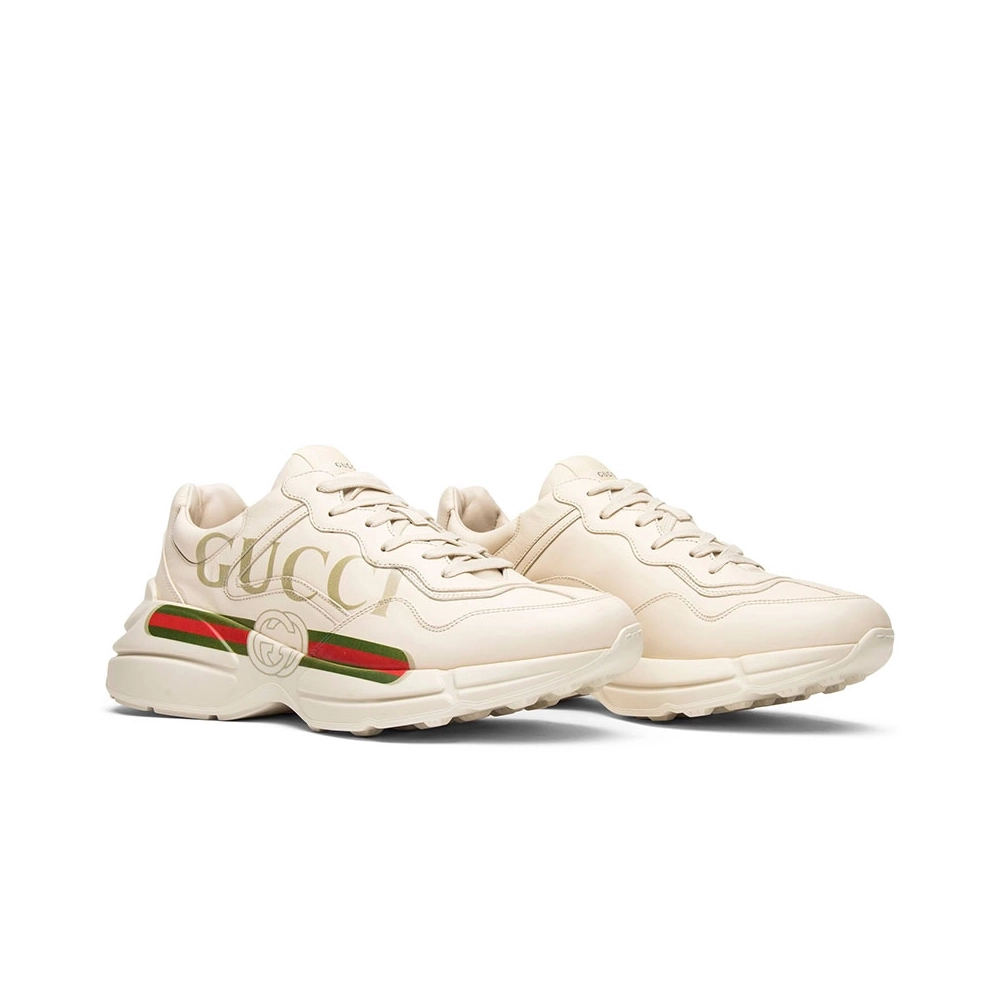Gucci Rhython Leather Sneaker Logo,GUCCI SHOES Reps,Other Brand Reps Sneakers