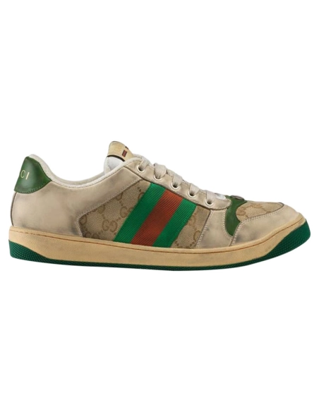 Gucci GG Screener Distressed GG Canvas,GUCCI SHOES Reps,Other Brand Reps Sneakers