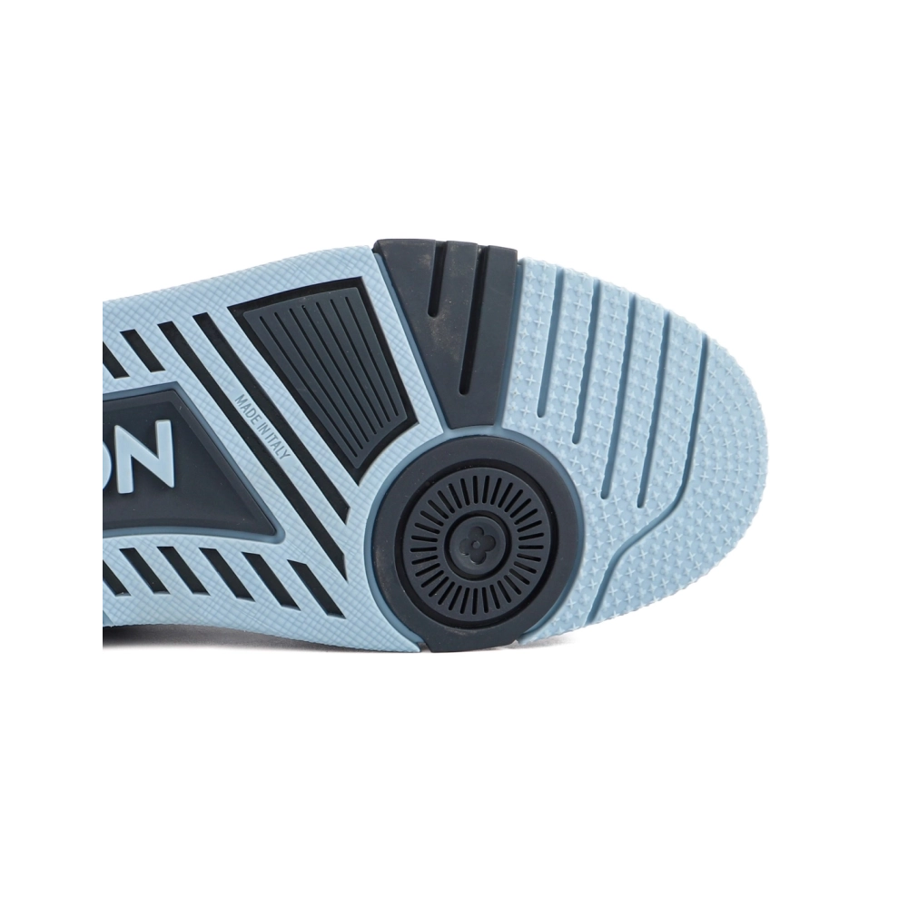 Louis Vuitton Mens Trainer Blue Denim Monogram Reps Sneakers,Louis Vuitton Trainer,LOUIS VUITTON Reps Sneakers,Other Brand Reps 