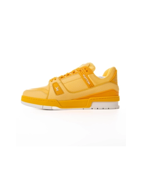 Louis Vuitton LV Trainer Yellow White,Louis Vuitton Trainer,LOUIS VUITTON Reps Sneakers,Other Brand Reps Sneakers
