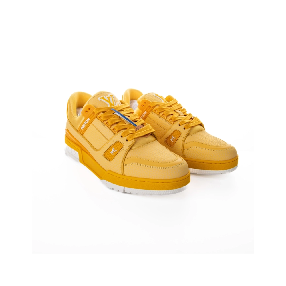 Louis Vuitton LV Trainer Yellow White,Louis Vuitton Trainer,LOUIS VUITTON Reps Sneakers,Other Brand Reps Sneakers