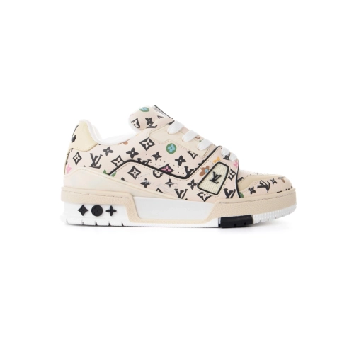 Louis Vuitton Trainer Beige,Louis Vuitton Trainer,LOUIS VUITTON Reps Sneakers,Other Brand Reps Sneakers
