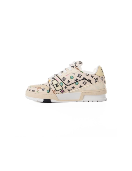 Louis Vuitton Trainer Beige,Louis Vuitton Trainer,LOUIS VUITTON Reps Sneakers,Other Brand Reps Sneakers