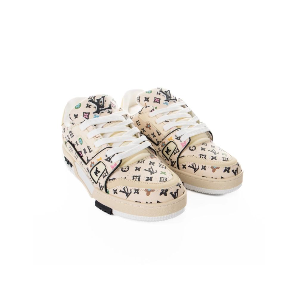 Louis Vuitton Trainer Beige,Louis Vuitton Trainer,LOUIS VUITTON Reps Sneakers,Other Brand Reps Sneakers