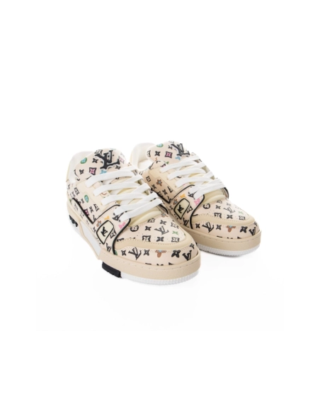 Louis Vuitton Trainer Beige,Louis Vuitton Trainer,LOUIS VUITTON Reps Sneakers,Other Brand Reps Sneakers