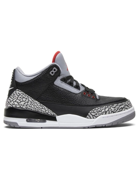 AIR JORDAN 3 RETRO OG BLACK CEMENT 2018 854262 001,AIR JORDAN 3,Air Jordan