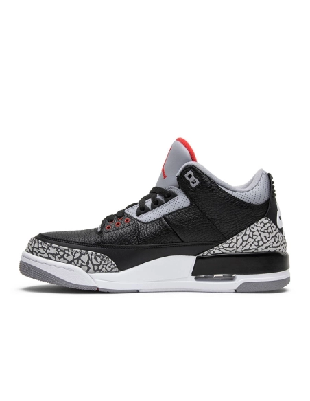 AIR JORDAN 3 RETRO OG BLACK CEMENT 2018 854262 001,AIR JORDAN 3,Air Jordan