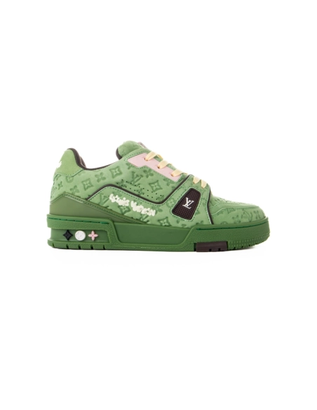 Tyler the Creator x Louis Vuitton Trainer Green,Louis Vuitton Trainer,LOUIS VUITTON Reps Sneakers,Other Brand Reps Sneakers