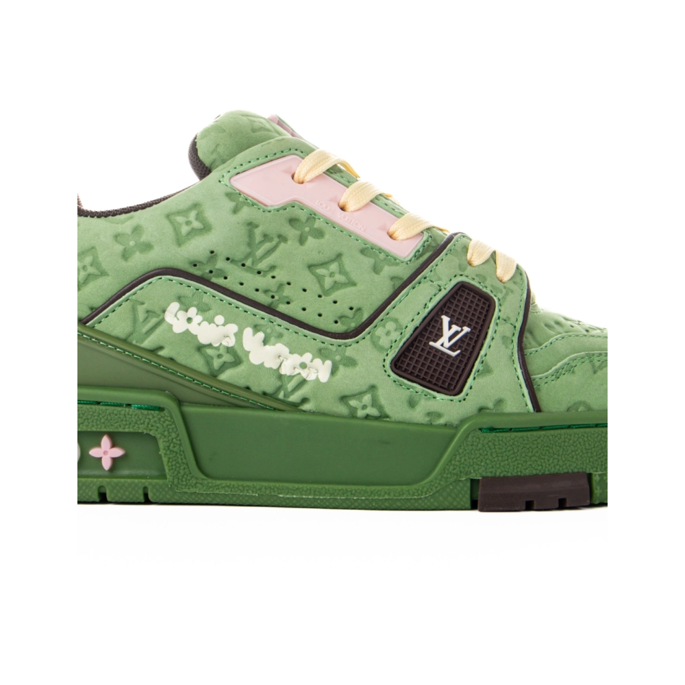 Tyler the Creator x Louis Vuitton Trainer Green,Louis Vuitton Trainer,LOUIS VUITTON Reps Sneakers,Other Brand Reps Sneakers