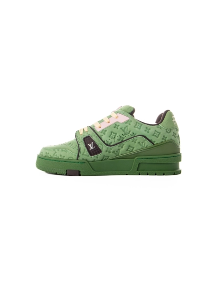 Tyler the Creator x Louis Vuitton Trainer Green,Louis Vuitton Trainer,LOUIS VUITTON Reps Sneakers,Other Brand Reps Sneakers