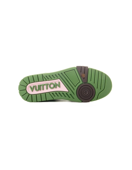 Tyler the Creator x Louis Vuitton Trainer Green,Louis Vuitton Trainer,LOUIS VUITTON Reps Sneakers,Other Brand Reps Sneakers