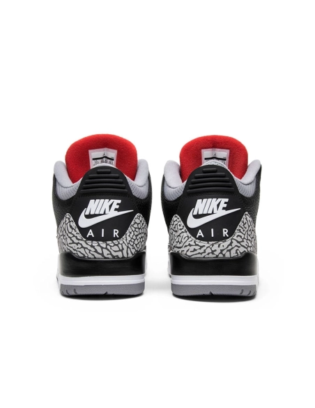 AIR JORDAN 3 RETRO OG BLACK CEMENT 2018 854262 001,AIR JORDAN 3,Air Jordan