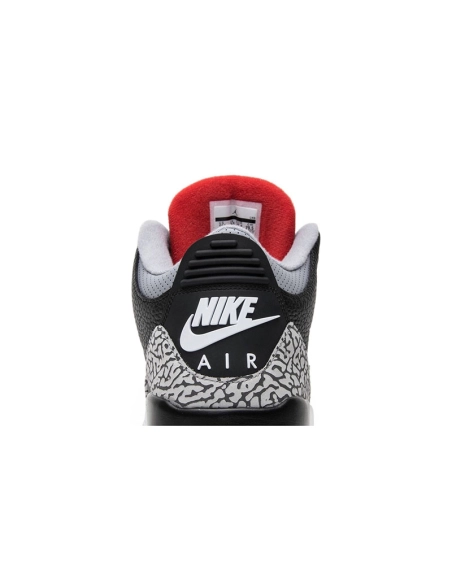 AIR JORDAN 3 RETRO OG BLACK CEMENT 2018 854262 001,AIR JORDAN 3,Air Jordan