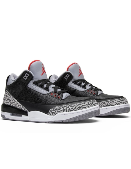 AIR JORDAN 3 RETRO OG BLACK CEMENT 2018 854262 001,AIR JORDAN 3,Air Jordan
