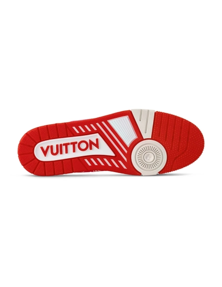 Louis Vuitton Trainer Red Monogram Textile,Louis Vuitton Trainer,LOUIS VUITTON Reps Sneakers,Other Brand Reps Sneakers