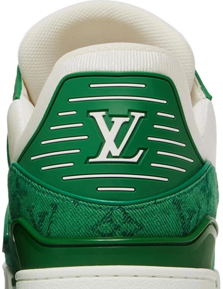 Louis Vuitton Trainer Green Monogram Denim,Louis Vuitton Trainer,LOUIS VUITTON Reps Sneakers,Other Brand Reps Sneakers