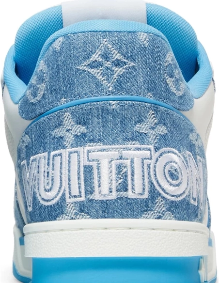 Louis Vuitton Trainer Low Light Blue Monogram Denim,Louis Vuitton Trainer,LOUIS VUITTON Reps Sneakers,Other Brand Reps Sneakers