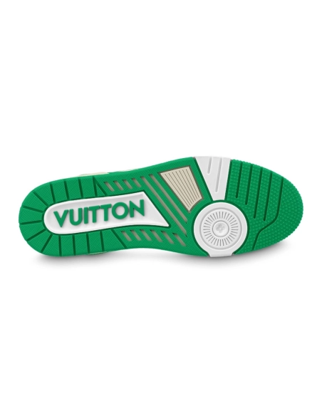 Louis Vuitton Trainer No.54 Signature White Green,Louis Vuitton Trainer,LOUIS VUITTON Reps Sneakers,Other Brand Reps Sneakers