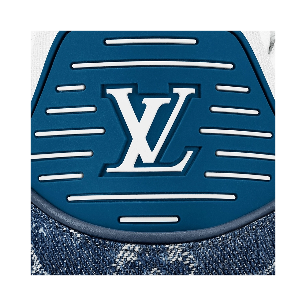 Louis Vuitton Trainer Monogram Denim White Blue,Louis Vuitton Trainer,LOUIS VUITTON Reps Sneakers,Other Brand Reps Sneakers