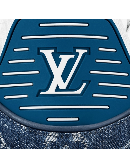 Louis Vuitton Trainer Monogram Denim White Blue,Louis Vuitton Trainer,LOUIS VUITTON Reps Sneakers,Other Brand Reps Sneakers