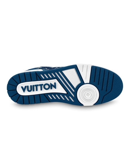 Louis Vuitton Trainer Monogram Denim White Blue,Louis Vuitton Trainer,LOUIS VUITTON Reps Sneakers,Other Brand Reps Sneakers