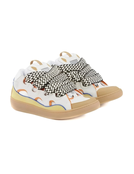 Lanvin Curb Sneaker White Beige,LANVIN SHOES Reps,Other Brand Reps Sneakers