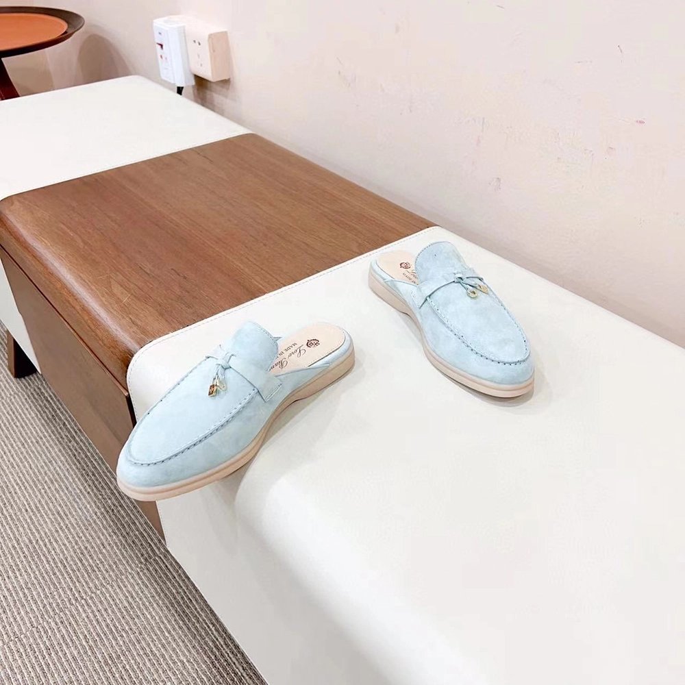 Loro Piana Babouche Charms Walk Moccasin Slippers,LORO PIANA SHOSE,Other Brand Reps Sneakers