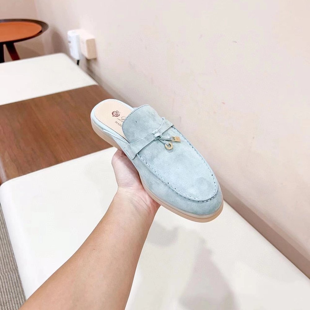 Loro Piana Babouche Charms Walk Moccasin Slippers,LORO PIANA SHOSE,Other Brand Reps Sneakers