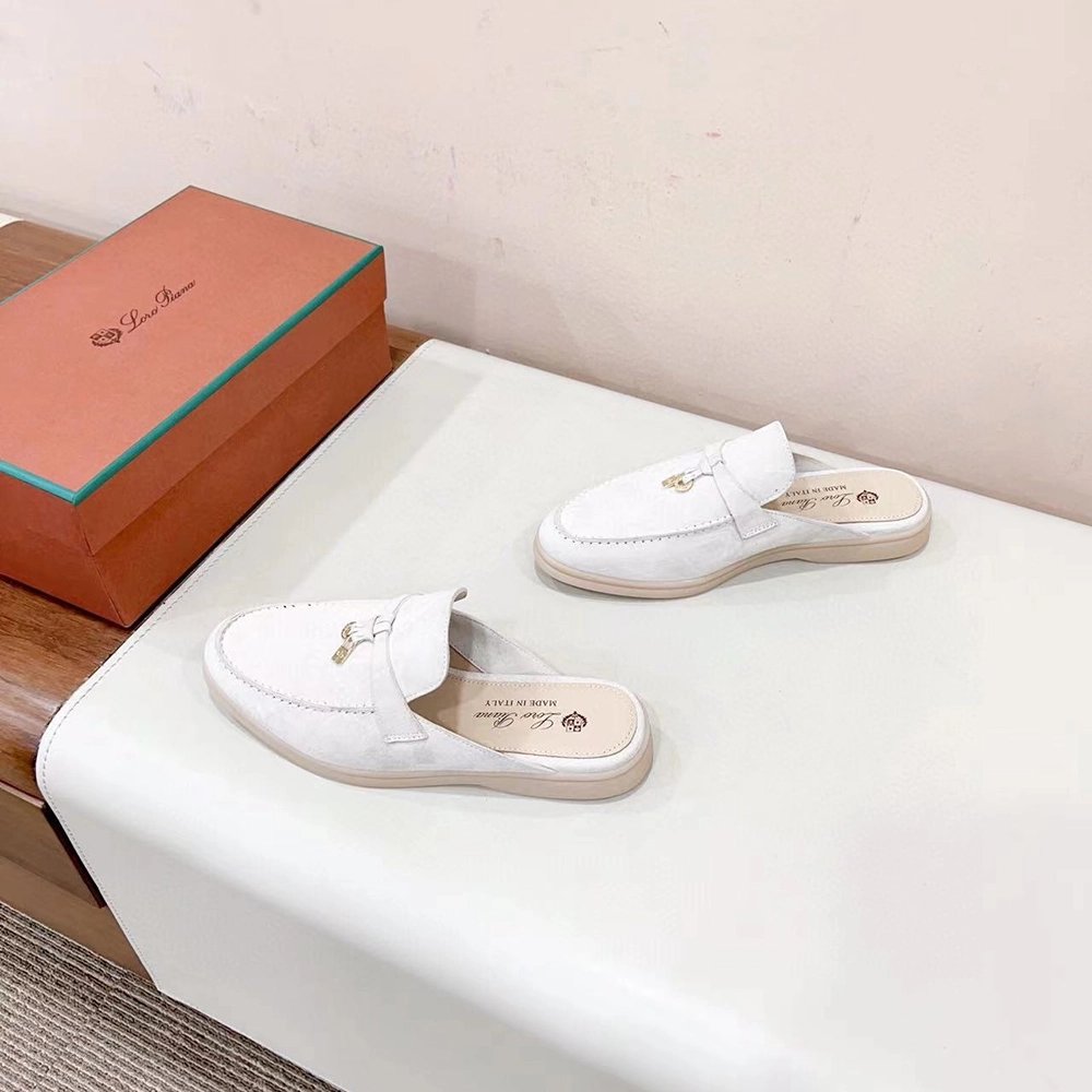 Loro Piana Babouche Charms Walk Moccasin Slippers,LORO PIANA SHOSE,Other Brand Reps Sneakers