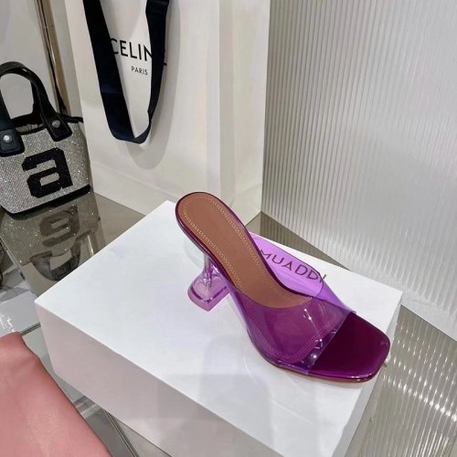 Amina Muaddi Purple Lupita Mules H:9.5cm,Other Reps Sneakers,Other Brand Reps Sneakers