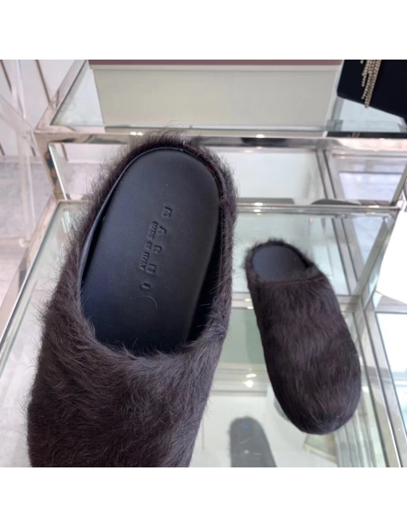 MARNI Fussbett Sabot CalfHair Backless Loafers,Other Reps Sneakers,Other Brand Reps Sneakers