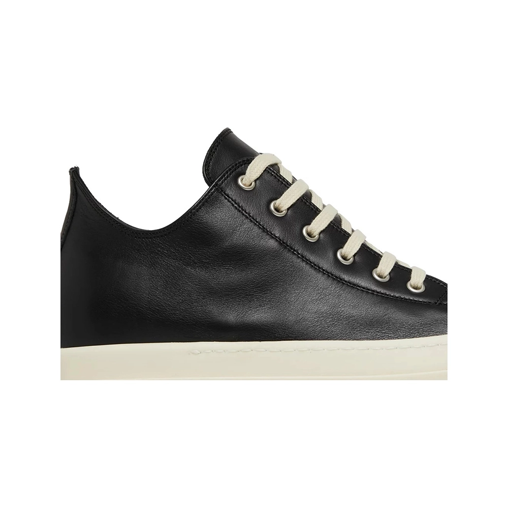 Rick Owens Strobe Leather Low Black Milk,RICK OWENS,Other Brand Reps Sneakers