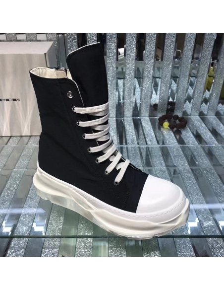 Rick Owens Abstract High Top Black Milk,RICK OWENS,Other Brand Reps Sneakers