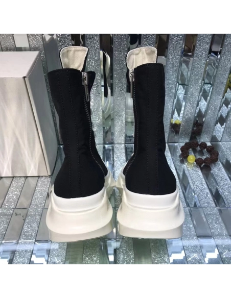 Rick Owens Abstract High Top Black Milk,RICK OWENS,Other Brand Reps Sneakers