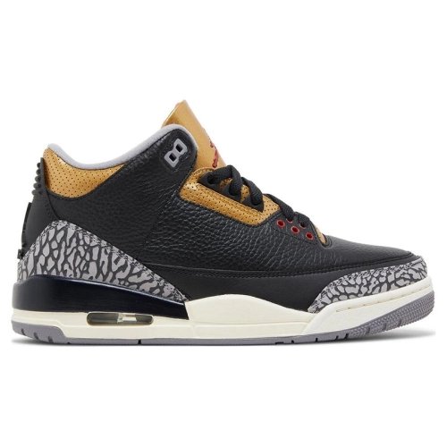 AIR JORDAN 3 RETRO BLACK GOLD CK9246 067,AIR JORDAN 3,Air Jordan