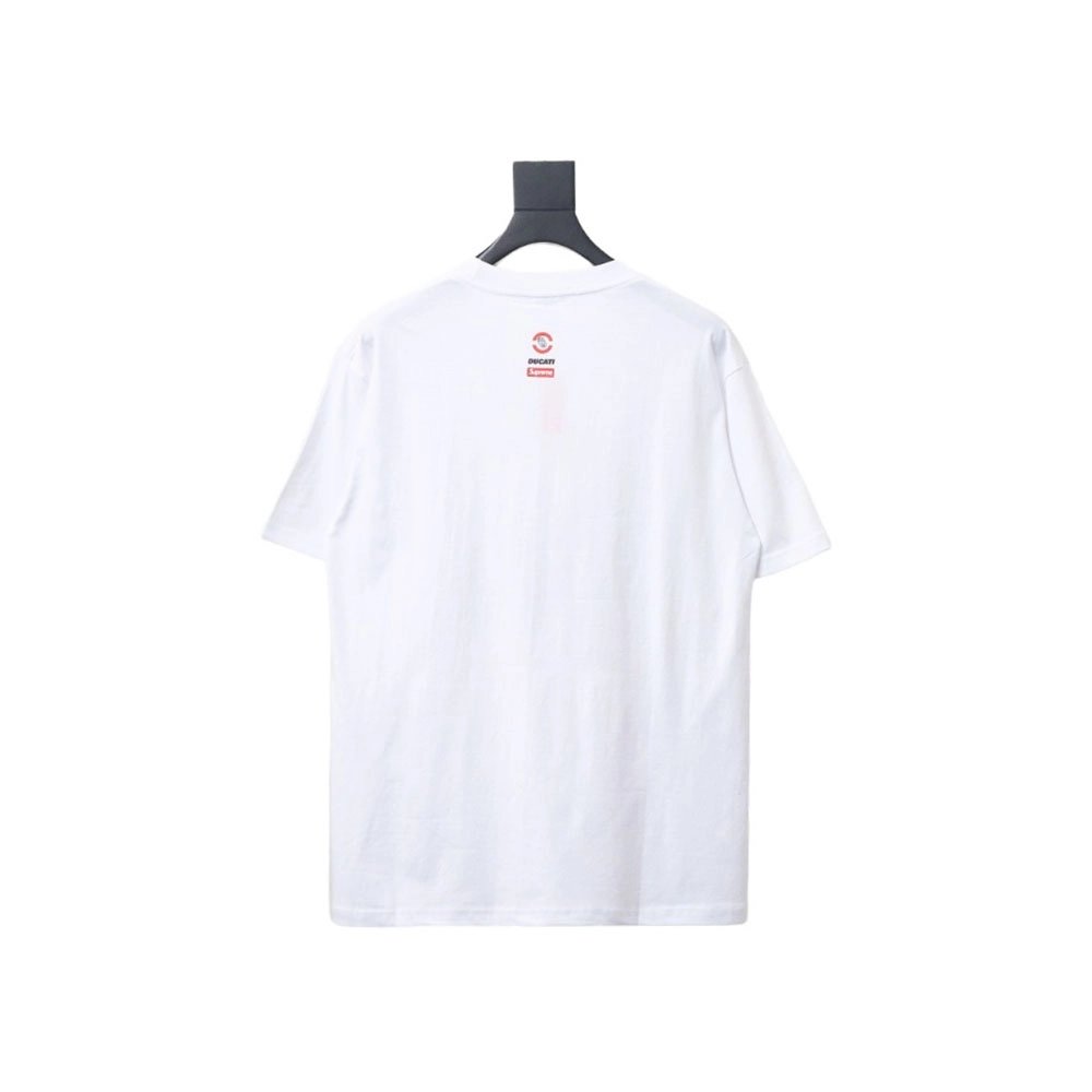Supreme Ducati co-branded printed short-sleeved T-shirt TSK3,All order with free shipping Cheap Supreme with free shipping