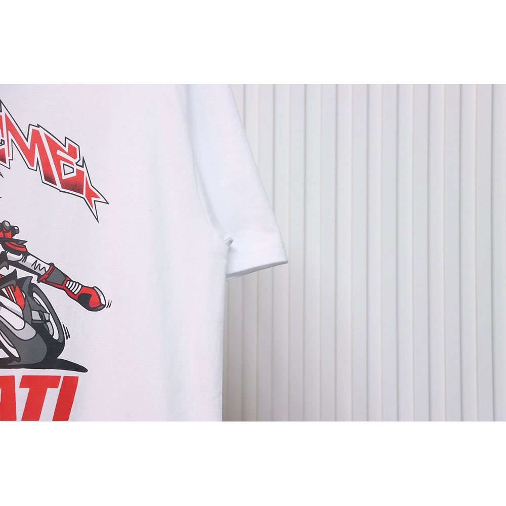 Supreme Ducati co-branded printed short-sleeved T-shirt TSK3,All order with free shipping Cheap Supreme with free shipping