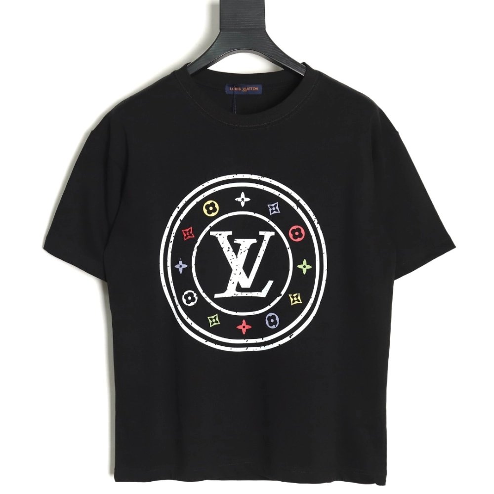Reps Louis Vuitton circle monogram short-sleeved T-shirt TSK1,All order with free shipping Reps Louis Vuitton