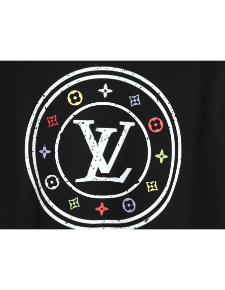 Reps Louis Vuitton circle monogram short-sleeved T-shirt TSK1,All order with free shipping Reps Louis Vuitton